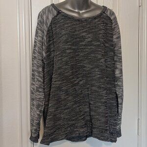 Champion Black and Gray Cotton Sweater, Women's XXL
